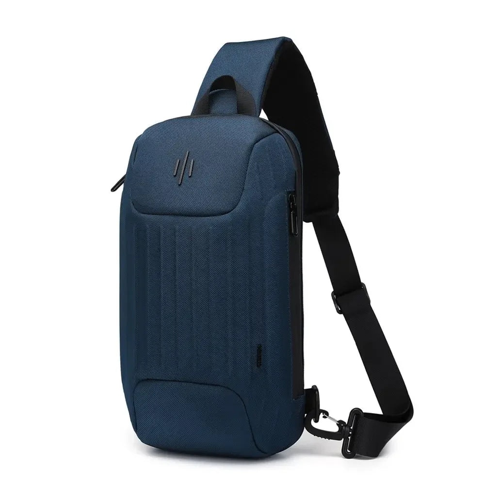 Ozuko Men Multifunction Shoulder Bags Crossbody Bag on Shoulder Travel Sling Bag Pack Messenger Pack Chest Bag for Male