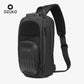 OZUKO Multifunction Men Chest Bag Anti Theft Shoulder Bags Male USB Charging Sling Messenger Bag Travel Waterproof Crossbody Bag