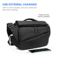 OZUKO Fashion Men Messenger Bag Multifunction Riding Crossbody Bags Male Waterproof Shoulder Bag USB Charging Travel Bag for Men