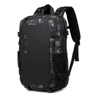 OZUKO Men Backpack Large Capacity 15.6 inch Laptop Backpacks USB Charging Teenager Schoolbag Male Waterproof Travel Bag Mochilas