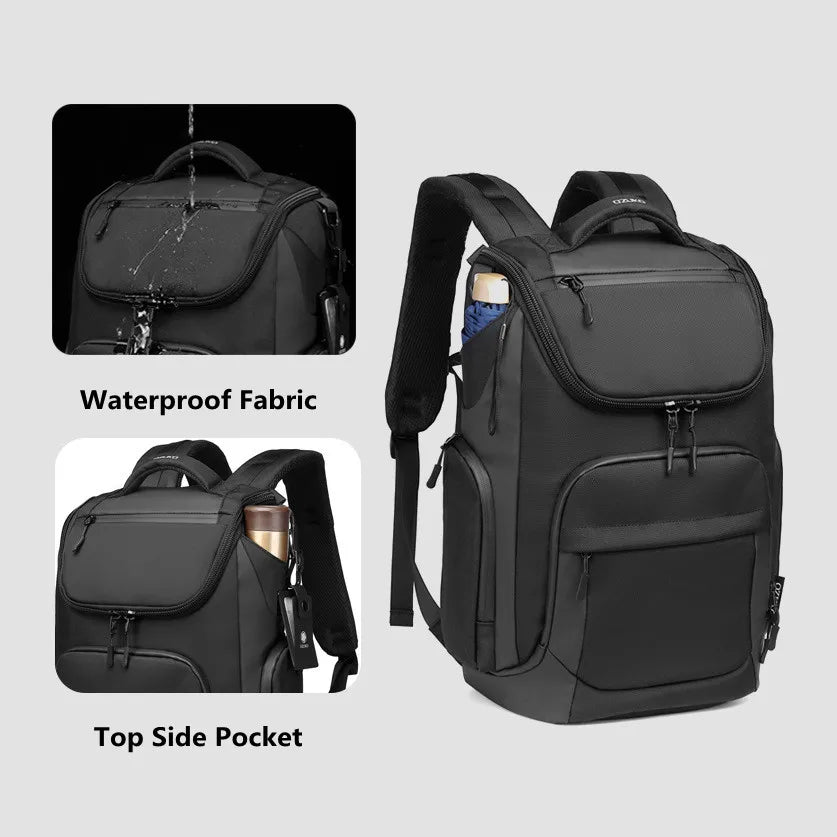 OZUKO Multifunction Men Backpack Large Capacity Waterproof Backpacks 15.6" Laptop Backpack Travel Business Male USB Charging Bag