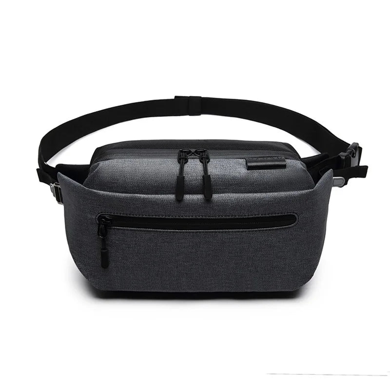 OZUKO Waterproof Men Waist Bag Fanny Pack Shoulder Belt Bag Male Phone Pouch Bags Travel Waist Pack Small Running Sport Bolso
