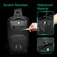 OZUKO Multi Pocket Men Chest Bag Waterproof Shoulder Bag for Teenager Quality Male Messenger Bag Men's USB Travel Crossbody Bags