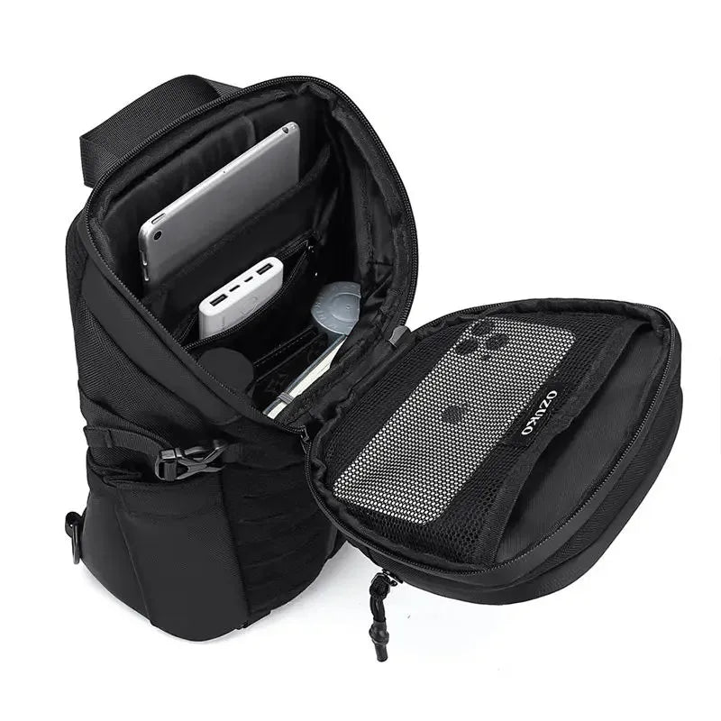 OZUKO Large Capacity Laptop Backpack Men's Multifunctional Waterproof 15.6-inch School Backpack Business Leisure Travel Backpack