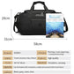 OZUKO Men Travel Duffel Bags Large Capacity Gym Handbags With Shoes Bag Wet Pocket Multifunction Short Trip Waterproof Backpacks