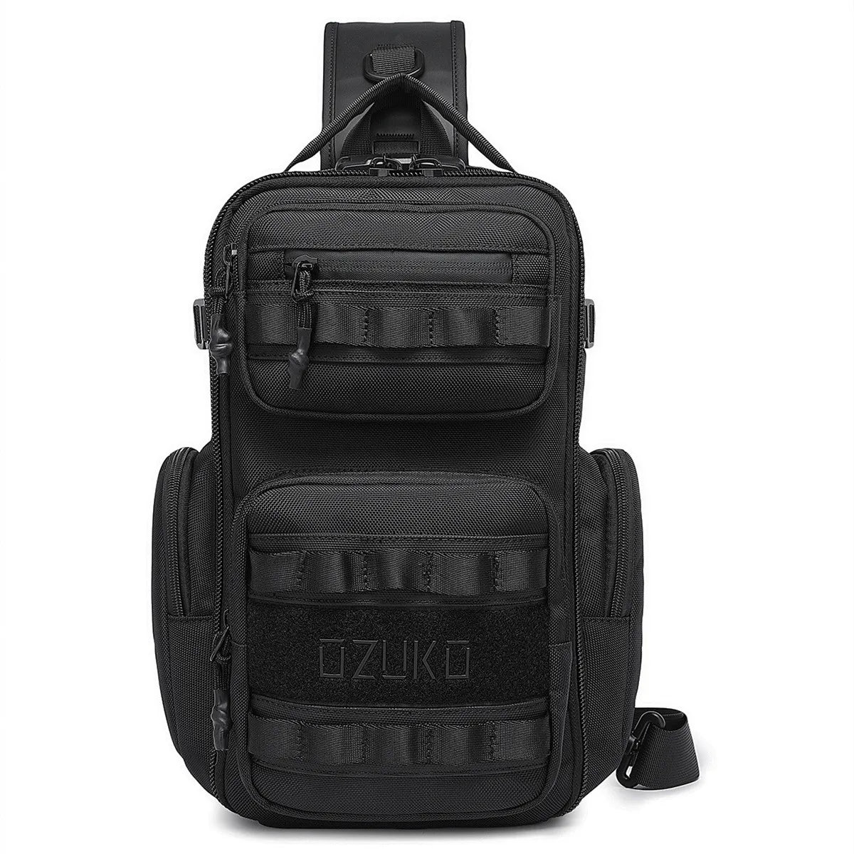 OZUKO Large Capacity Men Chest Bag Waterproof Outdoor Sports Tactical Male Shoulder Bag High Quality Crossbody Sling Bags