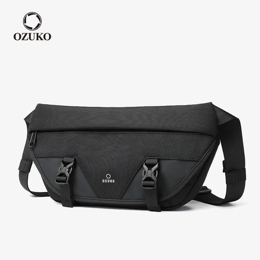 OZUKO New Fashion Men Shoulder Bag Waterproof Oxford Outdoor Sports Messenger Bag for Teenager Male Crossbody Bags Light Weight