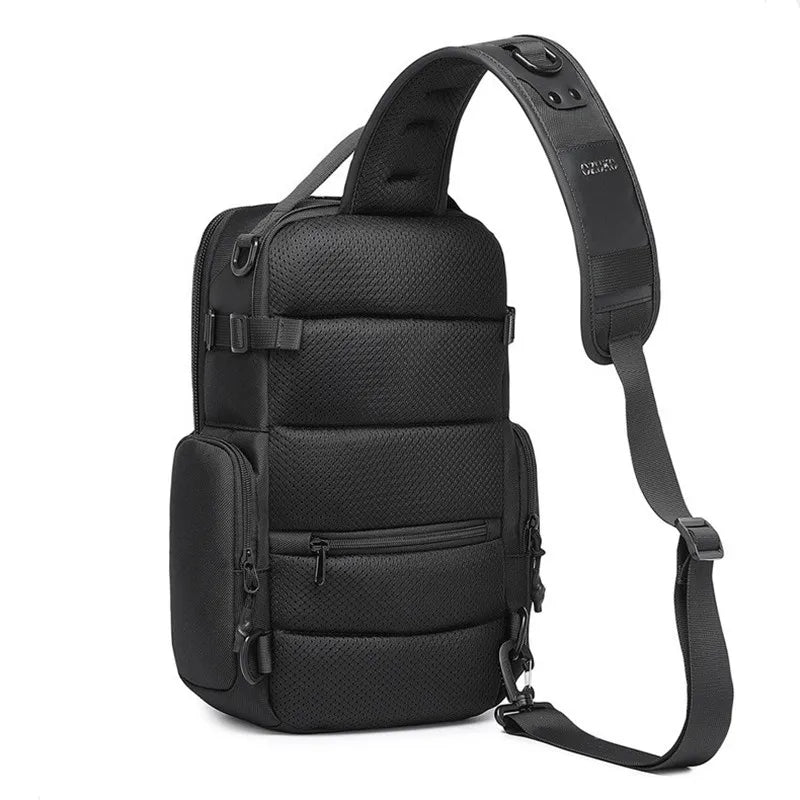 OZUKO Large Capacity Men Chest Bag Waterproof Outdoor Sports Tactical Male Shoulder Bag High Quality Crossbody Sling Bags