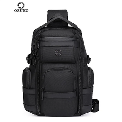 OZUKO Sports Crossbody Bag Large Capacity Shoulder Bags for Male Waterproof Chest Bag Tactical Sling Messenger Bags Men Outdoor