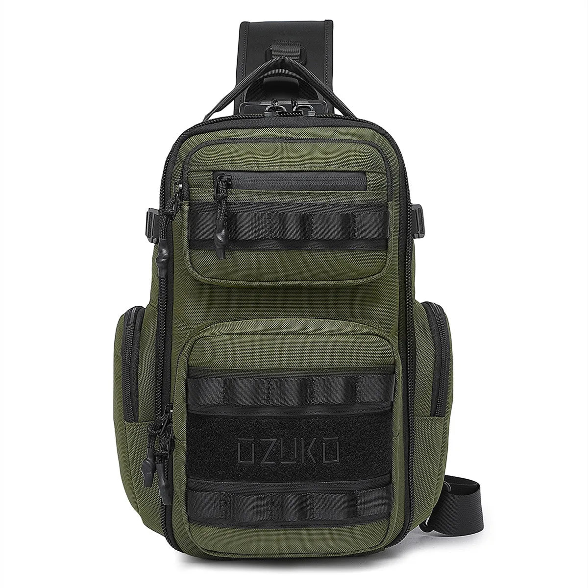 OZUKO Large Capacity Men Chest Bag Waterproof Outdoor Sports Tactical Male Shoulder Bag High Quality Crossbody Sling Bags