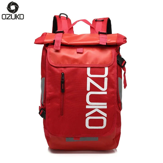 OZUKO Mochila 49*28*14 Men 15.6 inch Laptop Water  Schoolbag for Teenager  Student Backpacks Male Travel Mochila Fashion