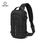 OZUKO Chest Bag Hard Shell  Men Sports Shoulder Bag Multifunctional Large Capacity Waterproof High Quality Outdoor Tactical Bag