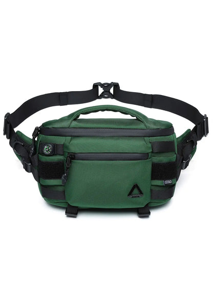 OZUKO New Multi-functional Men's Waist Pack Outdoor Tactical Sports Waterproof Men's Senior Chest Bag Crossbody Bag