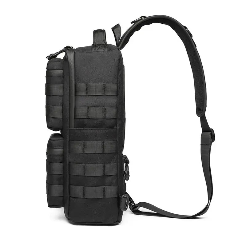 Ozuko Tactical Chest Bag Outdoor Sports Men's Oblique Straddle Shoulder Bag Waterproof Men's One Shoulder Crossbody Flex bagBag