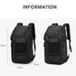 Ozuko Outdoor Travel Laptop Backpack Large Capacity College Backpack Business Commute Bag Fit 17 Inch Laptops For Men