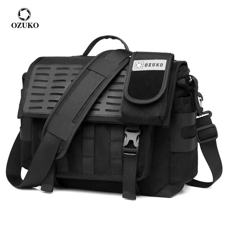 OZUKO Men Messenger Bags Large Capacity Outdoor Travel Waterproof Crossbody Shoulder Bags Teenager Male Multifunction Handbags