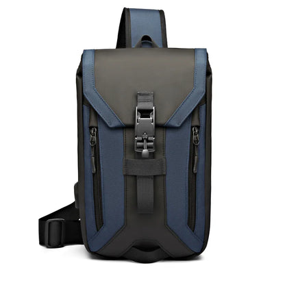 OZUKO Minimalist Anti-theft Chest Bag Men's Lightweight Daily Portable Crossbody Bag Tactical Outdoor Travel Work Shoulder Bag