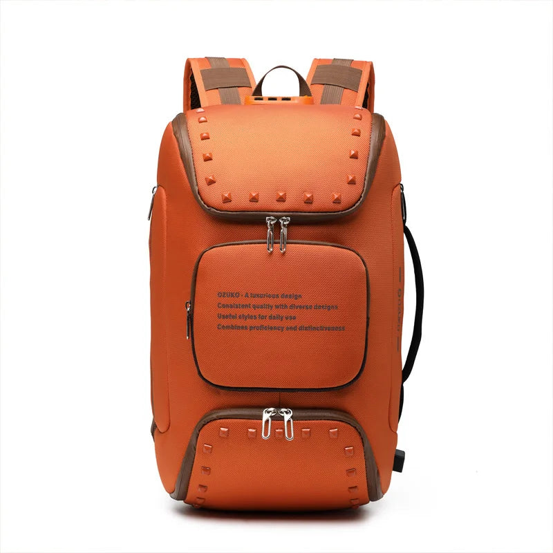 OZUKO Multifunctional Backpack Men Fashion USB 15.6 Inch Laptop s Male Anti-theft Waterproof Travel mochila