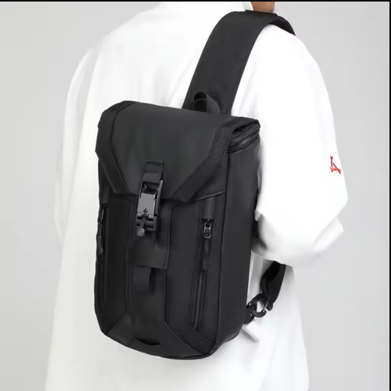 OZUKO Minimalist Anti-theft Chest Bag Men's Lightweight Daily Portable Crossbody Bag Tactical Outdoor Travel Work Shoulder Bag