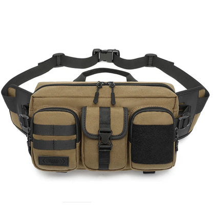 OZUKO Men's Large Capacity Outdoor Tactical Chest Bag Waterproof  Male Messenger Bag Mult-pocket Sports Travel Waist Bag