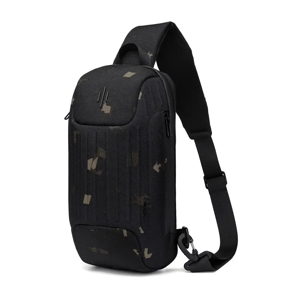 Ozuko Men  Multifunction Shoulder Bags Crossbody Bag on Shoulder Travel Sling Bag Pack Messenger Pack Chest Bag for Male