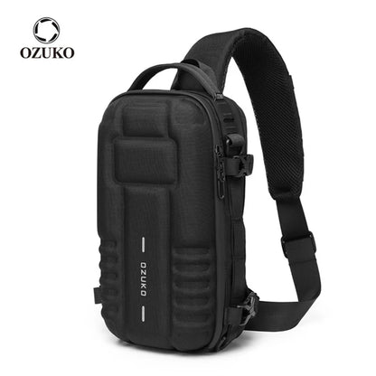 OZUKO Hard Shell Flex Bag Men Sports Shoulder Bag Multifunctional Large Capacity Waterproof High Quality Outdoor Tactical Bag