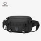 OZUKO Men Waterproof Waist Bag Fashion Outdoor Sports Chest Bags Tactical Fanny Pack for Male Teenager Crossbody Sling Bag New