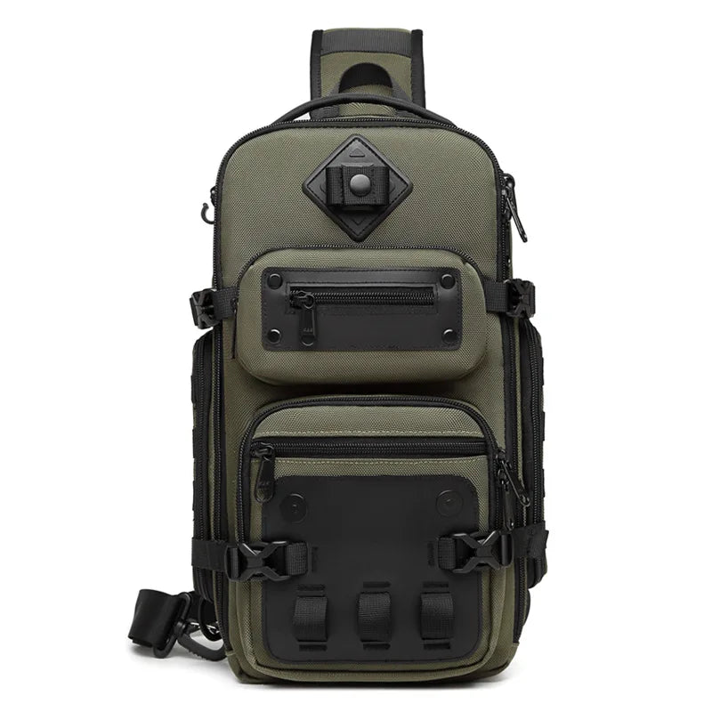 Ozuko Tactical bag Outdoor Tactical One Shoulder Crossbody Bag High Capacity Waterproof Sports Bag For Man