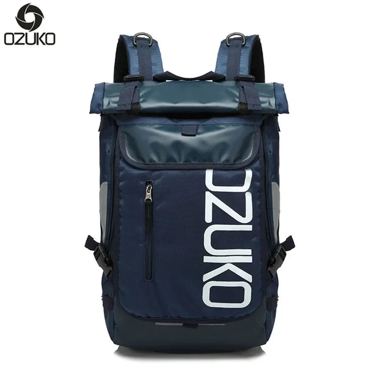 OZUKO Mochila 49*28*14 Men 15.6 inch Laptop Water  Schoolbag for Teenager  Student Backpacks Male Travel Mochila Fashion