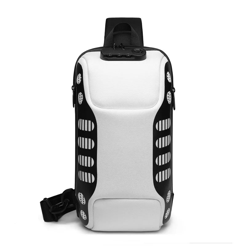 OZUKO Sling Bag Anti-theft Shoulder Crossbody Waterproof Chest Backpack with USB Charging Port