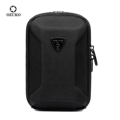 OZUKO New Mini Crossbody Bag Casual Men's Clutch Bag Hard Shell Small Single Shoulder Bag Outdoor Ttravel Men's Chest Bag