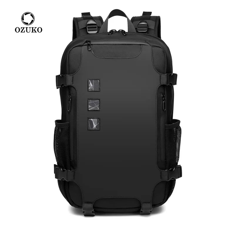OZUKO New Fashion Business Commuter Backpack Leisure College Backpack Fashion Korean Version Of Large Capacity Computer Backpack