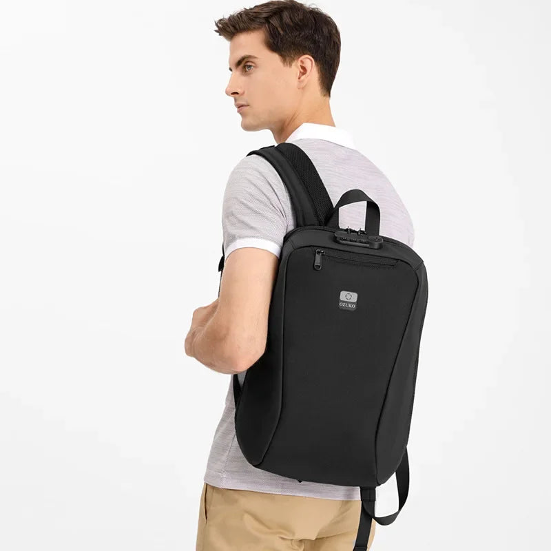 OZUKO Mochila 16 Men Backpack Fashion Waterproof Backpacks for Teenager USB Charging Travel Bag Male Laptop Backpack Mochila