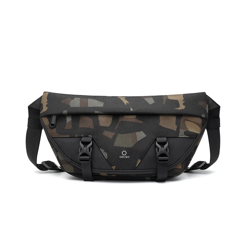 OZUKO New Fashion Men Shoulder Bag Waterproof Oxford Outdoor Sports Messenger Bag for Teenager Male Crossbody Bags Light Weight