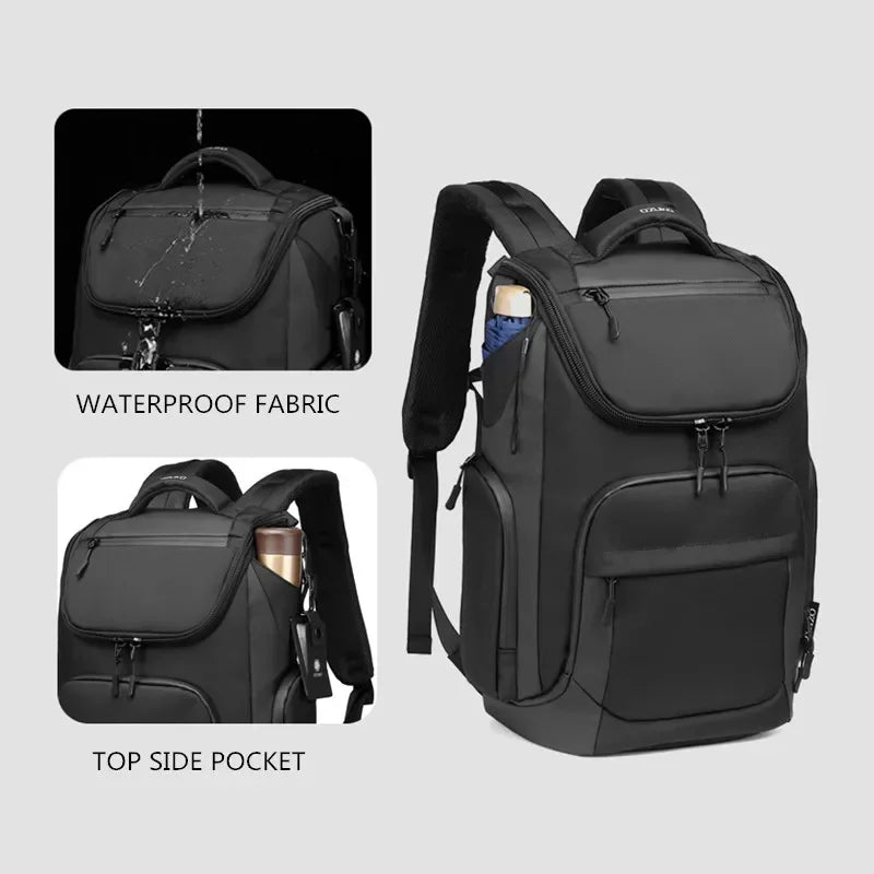 OZUKO Mochila Viaje Cabina 42x28*8 Capacity Waterproof Backpacks 15.6" Laptop Backpack Travel Business Male USB Charging Bag