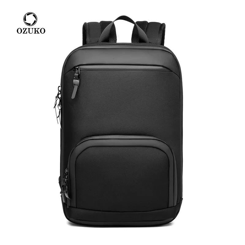 OZUKO Men Backpack Multifunction Large Capacity Backpacks Waterproof 15.6 inch Laptop Oxford Backpack College Travel School Bags