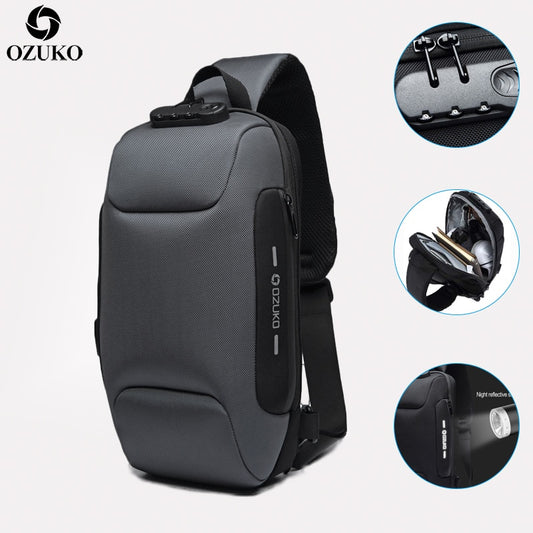 Ozuko Sac à Dos Anti-Vol avec Port de Charge USB